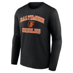 MLB Men's Black Baltimore Orioles Team Heart & Soul Long Sleeve T-Shirt