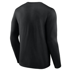 MLB Men's Black Miami Marlins Team Heart & Soul Long Sleeve T-Shirt