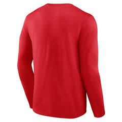 MLB Men's Red Washington Nationals Team Heart & Soul Long Sleeve T-Shirt