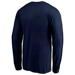 MLB Men's Navy Los Angeles Angels Team Heart & Soul Long Sleeve T-Shirt