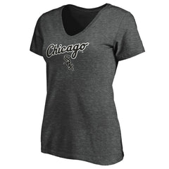 MLB Chicago White Sox Fanatics Women's Team Logo Lockup V-Neck T-Shirt