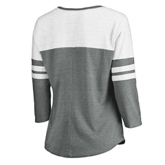MLB San Diego Padres Fanatics Women's Official Wordmark 3/4 Sleeve V-Neck T-Shirt