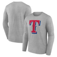 MLB Texas Rangers Official Team Logo Long Sleeve T-Shirt