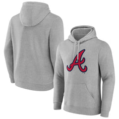 MLB Atlanta Braves Official Logo Fitted Pullover Hoodie