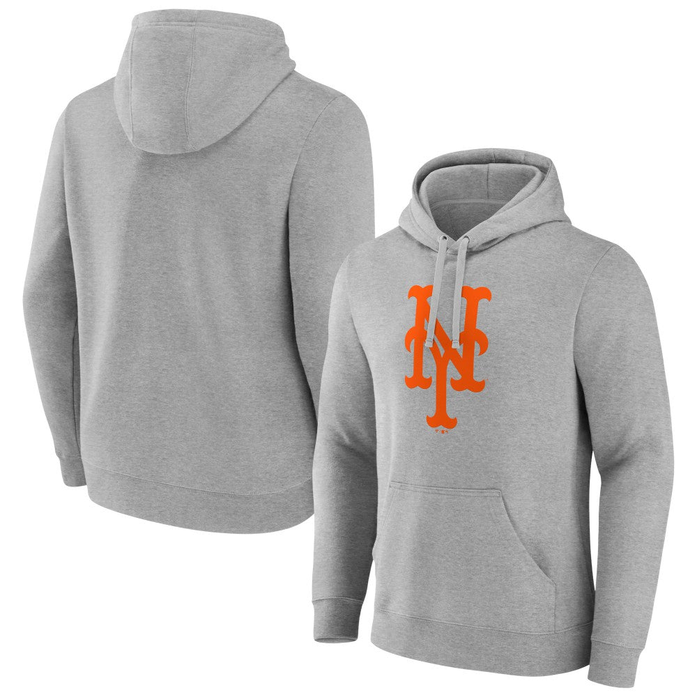 MLB New York Mets Official Logo Fitted Pullover Hoodie