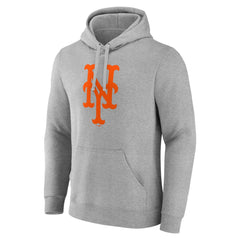 MLB New York Mets Official Logo Fitted Pullover Hoodie
