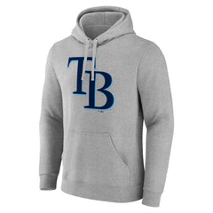 MLB Tampa Bay Rays Official Logo Fitted Pullover Hoodie