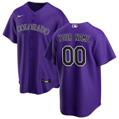 MLB Colorado Rockies Nike Alternate Replica Custom Jersey