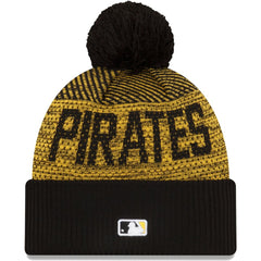 MLB Pittsburgh Pirates New Era Authentic Collection Sport Cuffed Knit Hat with Pom