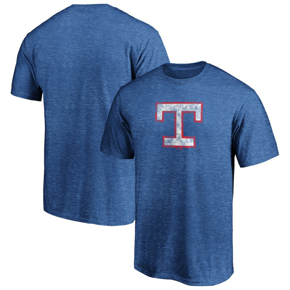 MLB Texas Rangers Cooperstown Collection True Classics Throwback Logo Tri-Blend T-Shirt