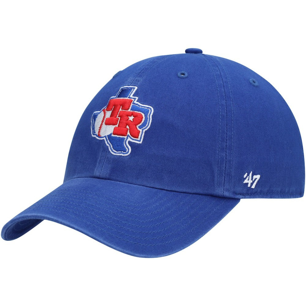 MLB Texas Rangers '47 Team Logo Cooperstown Collection Clean Up Adjustable Hat