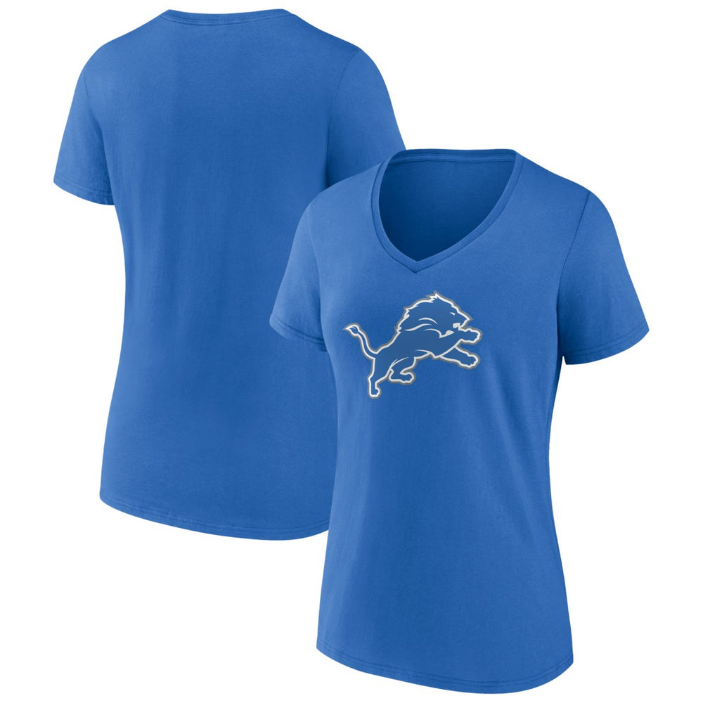 Women's Primary Team Logo V-Neck T-Shirt - Detroit Lions