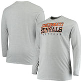 Big & Tall Practice Long Sleeve T-Shirt - Cincinnati Bengals