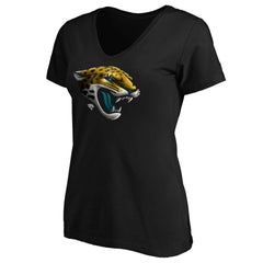 Women's Midnight Mascot Logo V-Neck T-Shirt - Jacksonville Jaguars