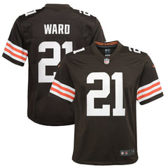 Denzel Ward Youth Game Jersey - Cleveland Browns