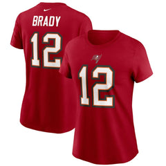 Tom Brady Women's Name & Number T-Shirt - Tampa Bay Buccaneers