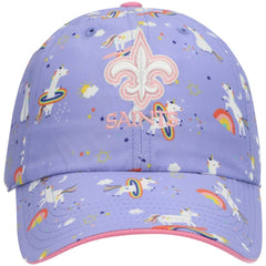 '47 Girls Preschool Unicorn Clean Up Adjustable Hat - New Orleans Saints