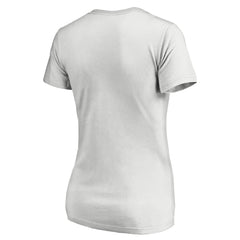 MLB Cincinnati Reds Women's Floral Arched Logo V-Neck T-Shirt