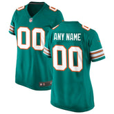 Women's Alternate Custom Game Jersey - Miami Dolphins