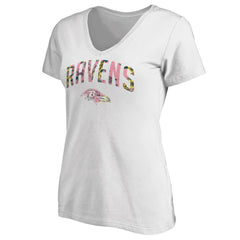 Women's Floral Arch T-Shirt - Baltimore Ravens
