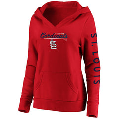 MLB St. Louis Cardinals Fanatics Women's Core High Class Crossover Pullover Hoodie