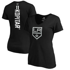 NHL Black Anze Kopitar Los Angeles Kings Women's Playmaker V-Neck T-Shirt