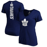 NHL Royal John Tavares Toronto Maple Leafs Women's Playmaker V-Neck T-Shirt