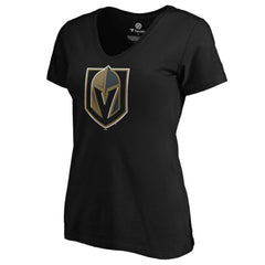 NHL Black Mark Stone Vegas Golden Knights Women's Playmaker V-Neck T-Shirt