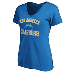 Women's Victory Arch V-Neck T-Shirt - Los Angeles Chargers