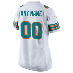 Women's Alternate Custom Game Jersey - Miami Dolphins