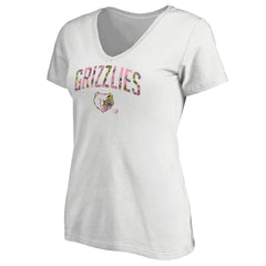 NBA Memphis Grizzlies Women's Floral Arch V-Neck T-Shirt
