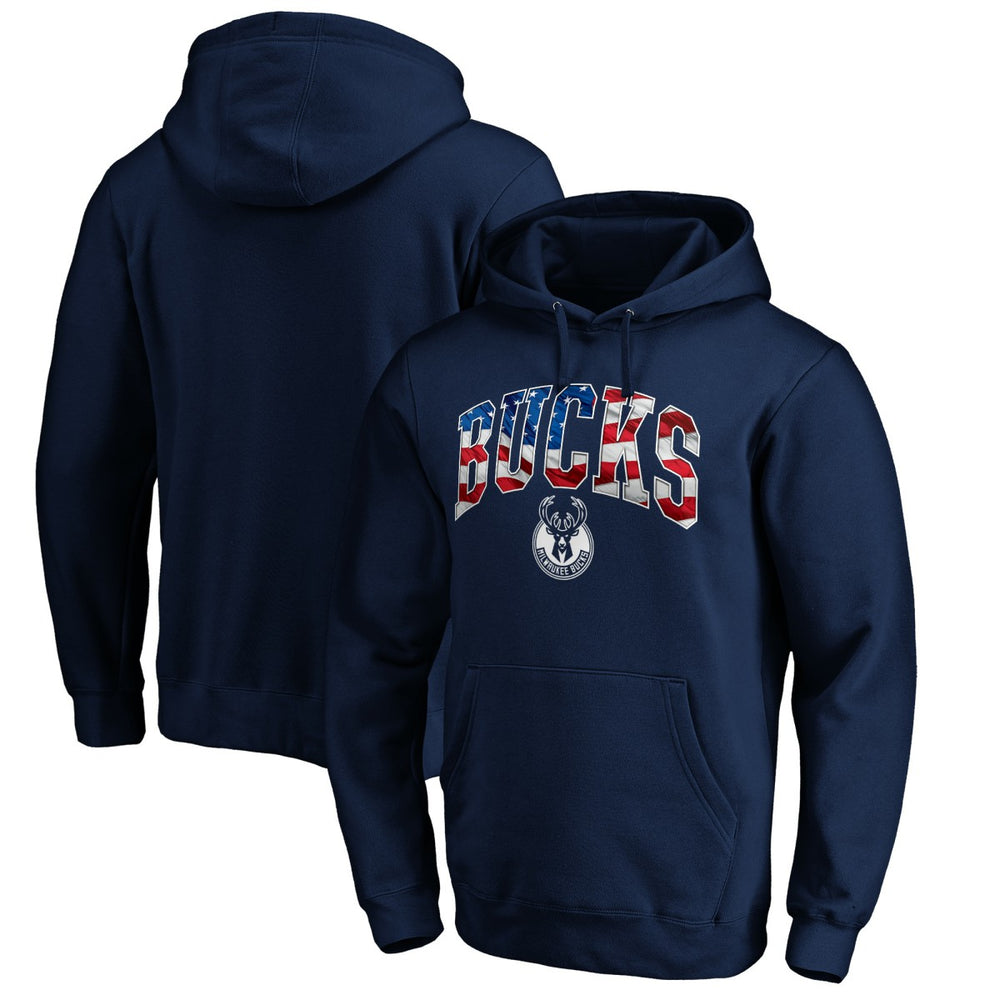 NBA Milwaukee Bucks Banner Wave Pullover Hoodie
