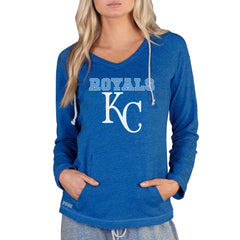 MLB Kansas City Royals Concepts Sport Women's Mainstream Terry Long Sleeve Hoodie Top