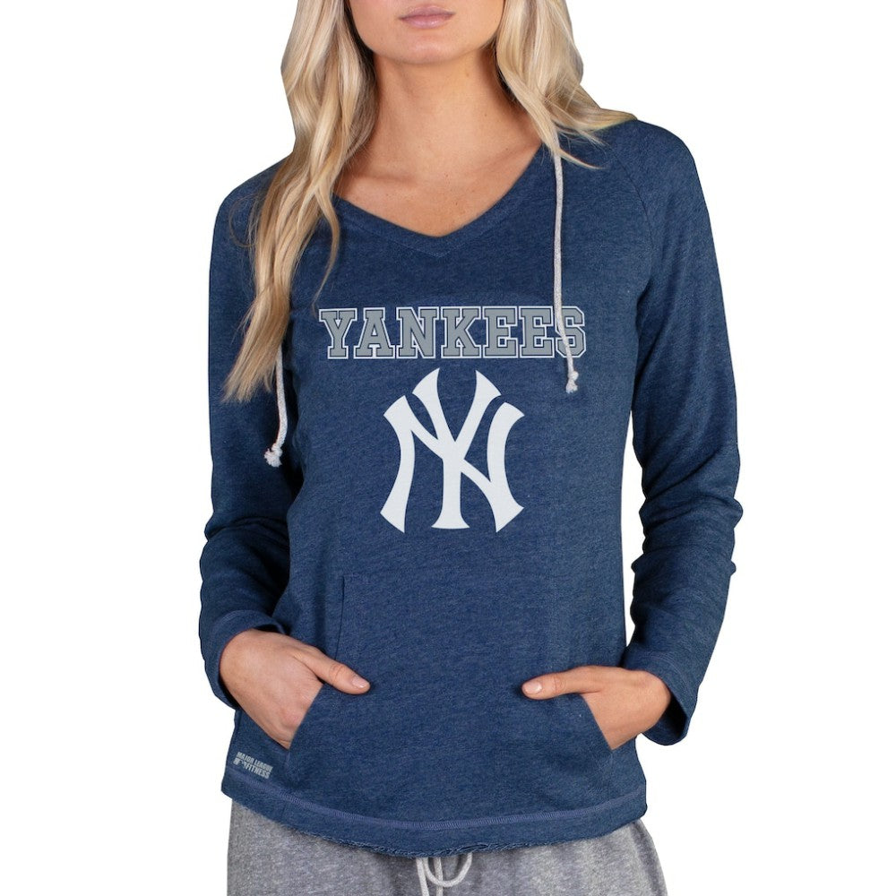 MLB New York Yankees Concepts Sport Women's Mainstream Terry Long Sleeve Hoodie Top