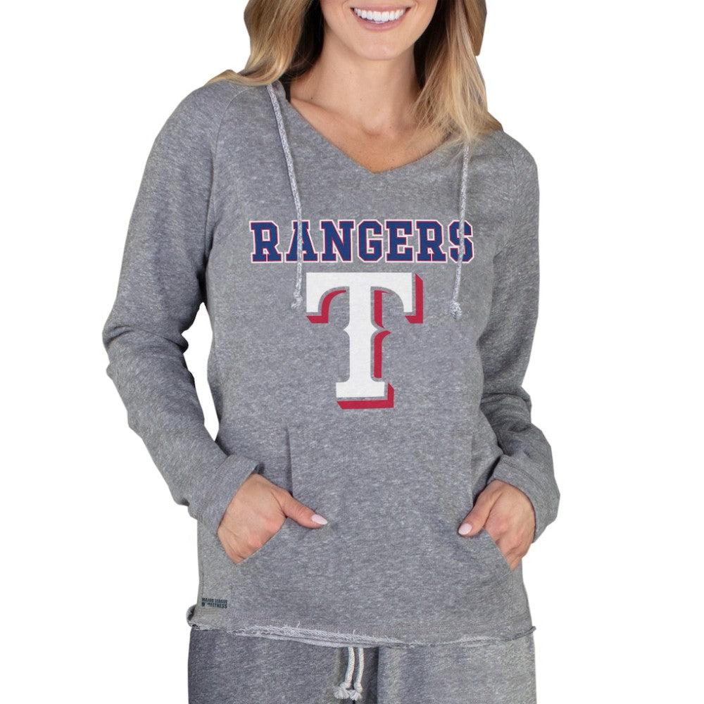 MLB Texas Rangers Concepts Sport Women's Mainstream Terry Long Sleeve Hoodie Top