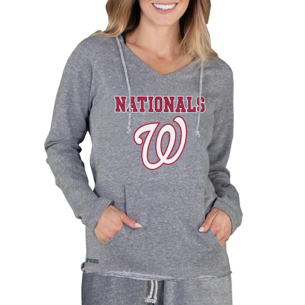 MLB Washington Nationals Concepts Sport Women's Mainstream Terry Long Sleeve Hoodie Top