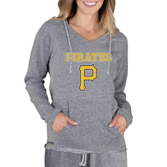 MLB Pittsburgh Pirates Concepts Sport Women's Mainstream Terry Long Sleeve Hoodie Top