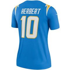 Justin Herbert Women's Legend Player Performance Top - Los Angeles Chargers