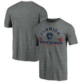 NHL Heathered Gray Florida Panthers Team Freedom Tri-Blend T-Shirt