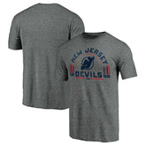 NHL Heathered Gray New Jersey Devils Team Freedom Tri-Blend T-Shirt
