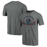 NHL Heathered Gray New York Islanders Team Freedom Tri-Blend T-Shirt