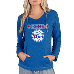 NBA Philadelphia 76ers Concepts Sport Women's Mainstream Terry Hooded Top