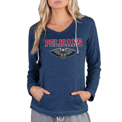 NBA New Orleans Pelicans Concepts Sport Women's Mainstream Terry Hooded Top