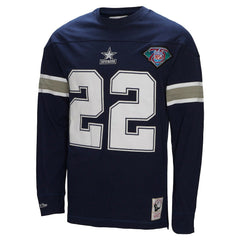 Emmitt Smith Throwback Retired Player Name & Number Long Sleeve Top - Dallas Cowboys