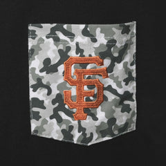 MLB San Francisco Giants 5th & Ocean by New Era Brushed Camo Pocket T-Shirt