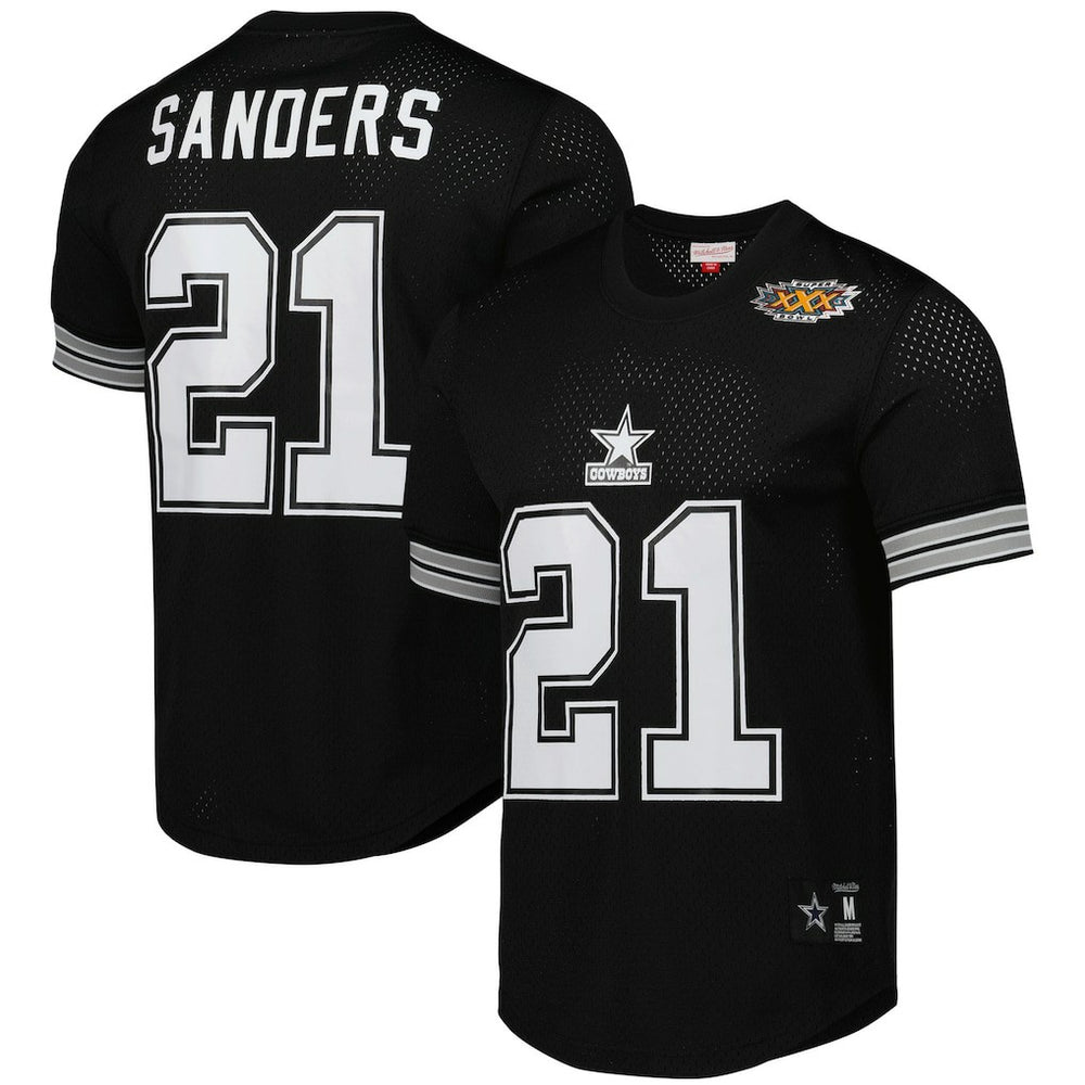 Deion Sanders Retired Player Name & Number Mesh Top - Dallas Cowboys