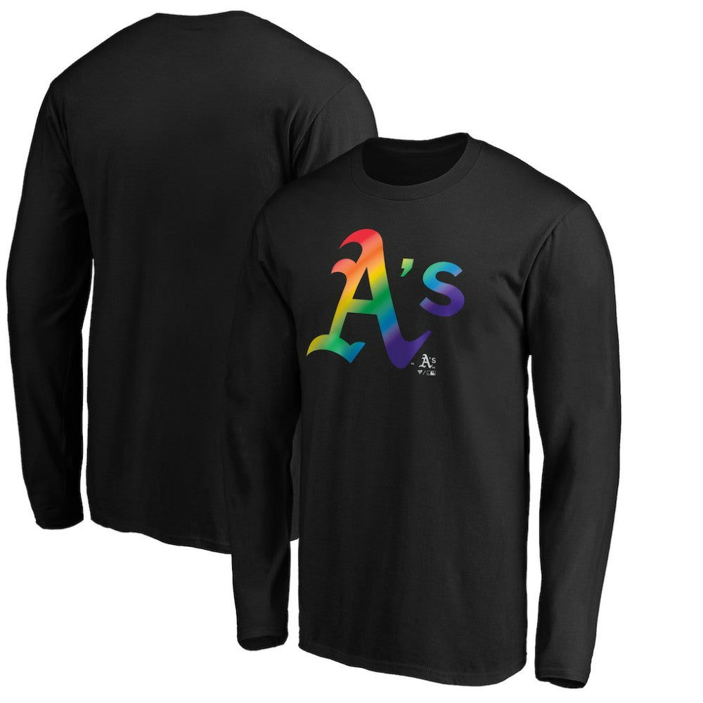 MLB Athletics Team Pride Logo Long Sleeve T-Shirt