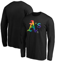 MLB Athletics Team Pride Logo Long Sleeve T-Shirt