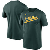 MLB Athletics Nike Wordmark Legend Performance T-Shirt
