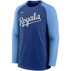 MLB Kansas City Royals Nike Authentic Collection Pregame Performance Raglan Pullover Sweatshirt